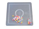 Steckplatte quadratisch 16 x 16 cm, transparent
