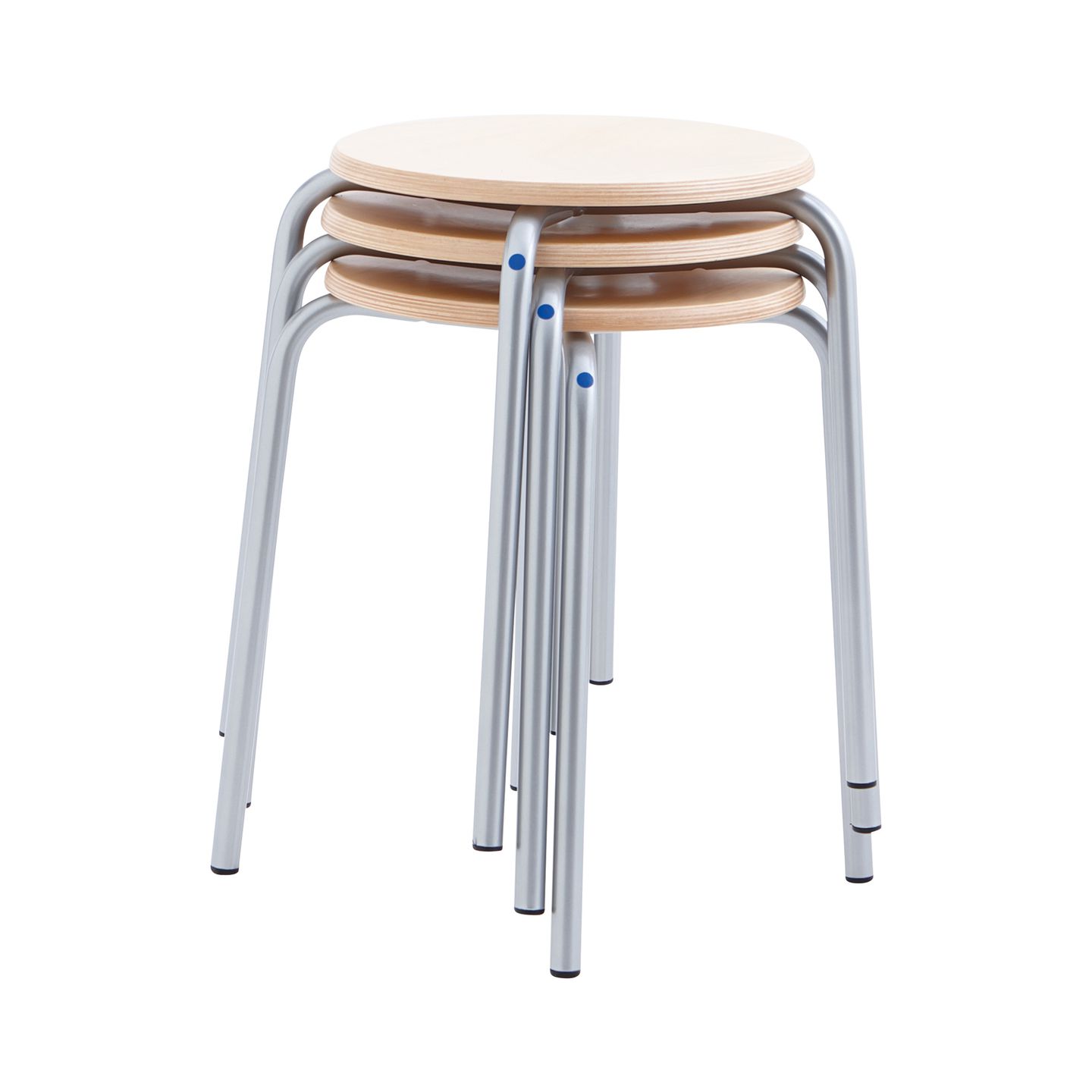 Stapelhocker mit Metallbeinen