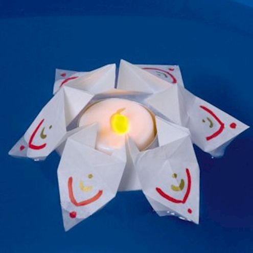 Schwimmpapier weiss 20 x 20 cm, 20 Blatt