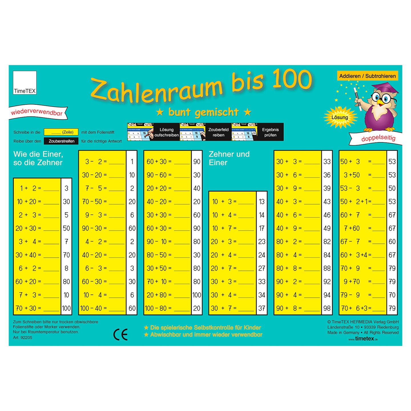 Zaubertafel Zahlenraum bis 100