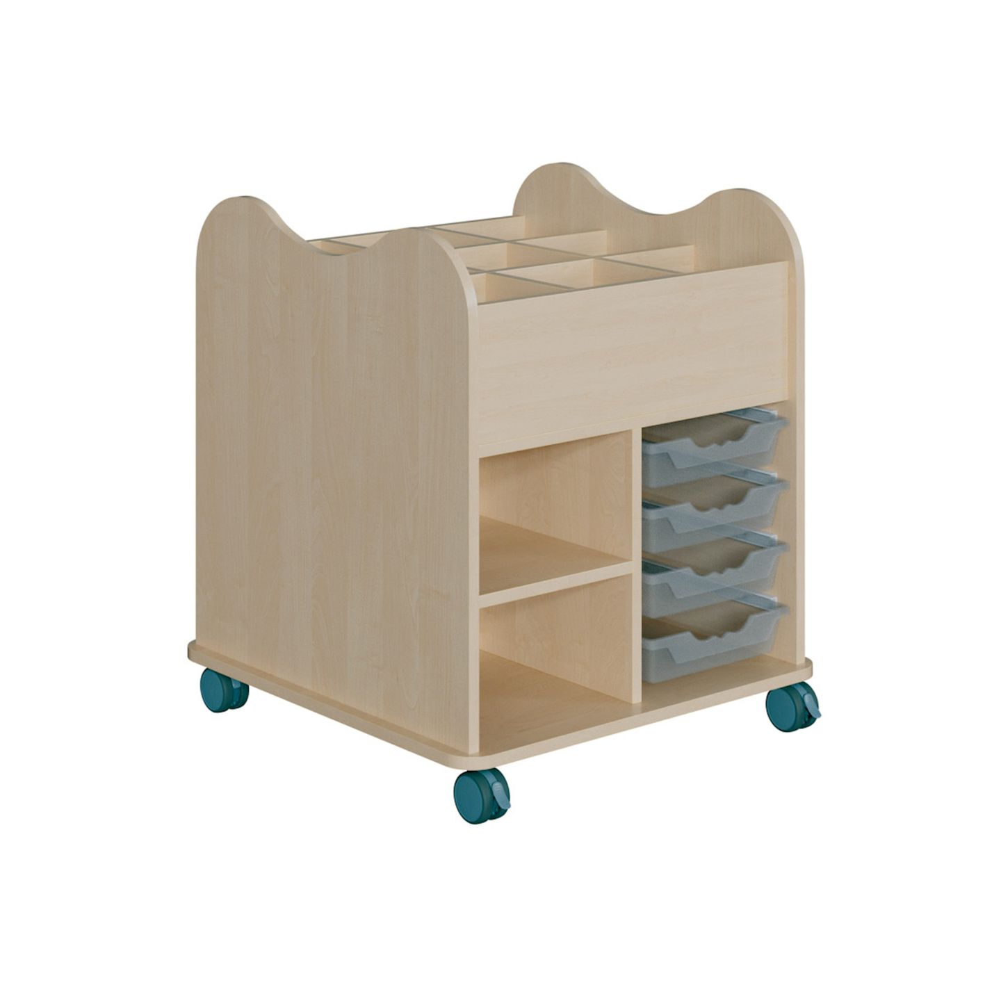 Bastelwagen Kreativo mit 8 ErgoTray Boxen