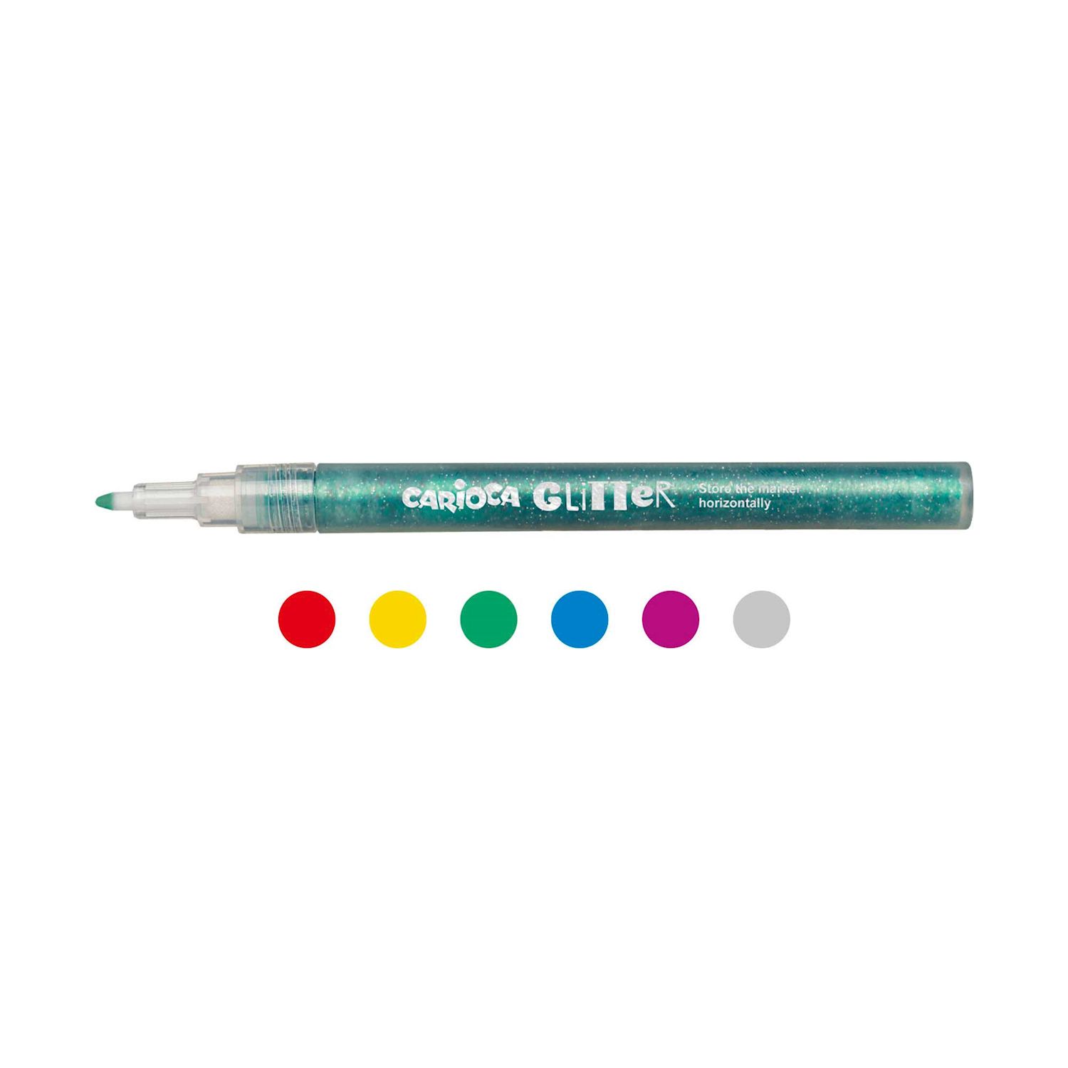 Fasermaler Glitter E-6 6 Stück