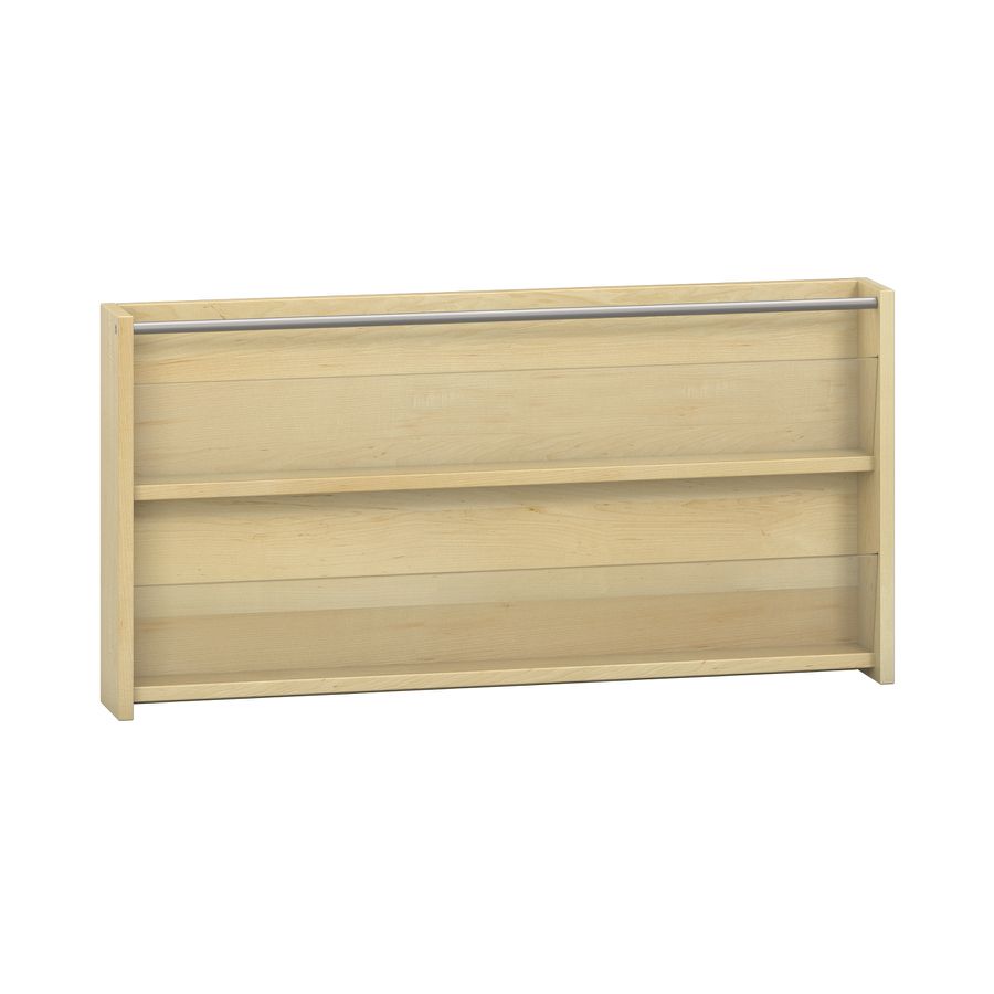 Wandbücherregal mit 2 Fächer, B 100 x H 50 x T 12,5 cm