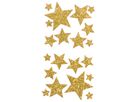 Moosgummi Glitter-Sticker Sterne selbstklebend, 40 Stk.