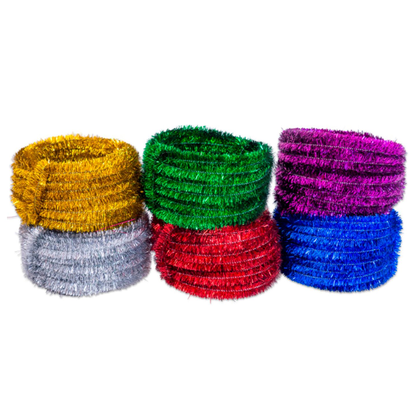 Pfeifenputzer metallic rot, 10 Stk. à 50 cm