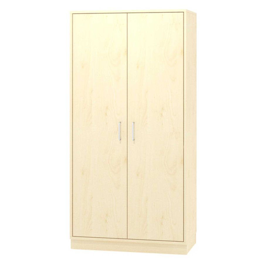 Materialschrank mit Doppeltüren, mit Sockel, Dekor, B 90 x H 180 x T 40 cm