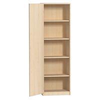 Aktenschrank variado mit Tür, Griff links, B 50 x H 191 x T 45,5 cm, P1F Buche / FP1F Buche, SOSTHolzsockel