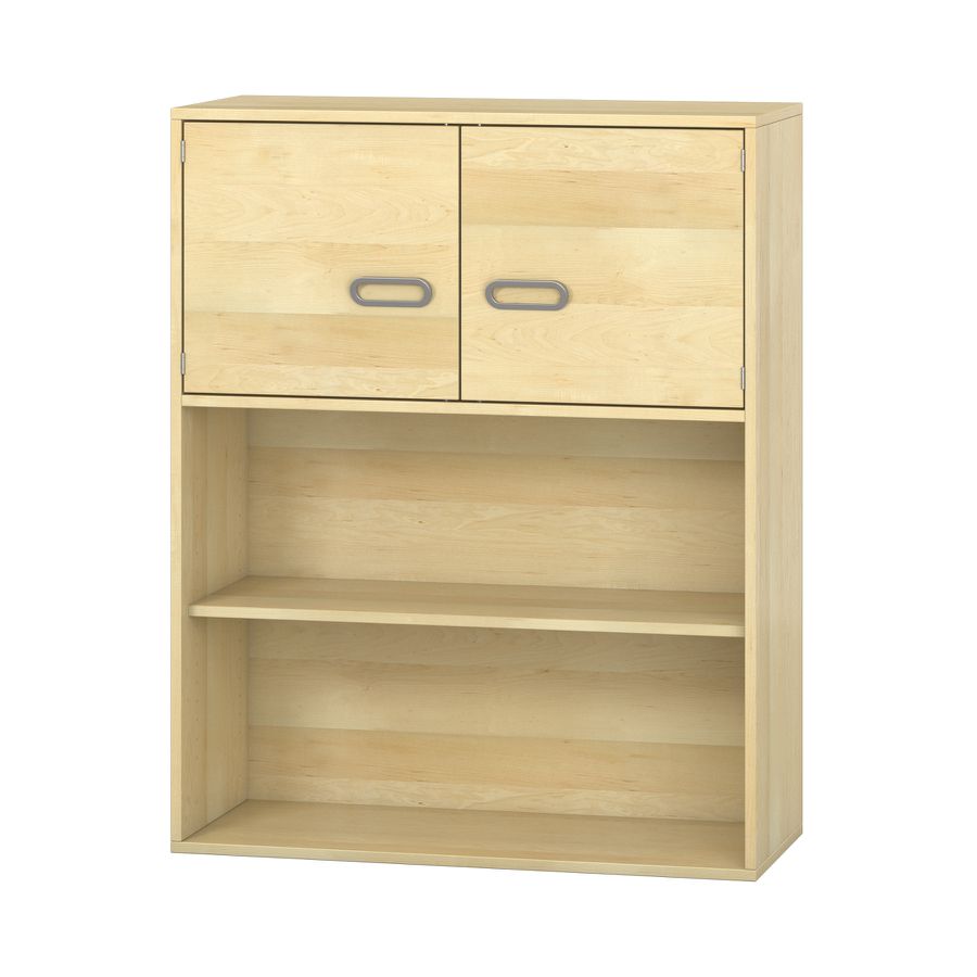Pureo Türenschrank unten offen, Furnier
mit 2 Einlegeböden
B 100 x H 125 x T 42 cm