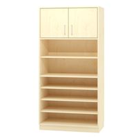 Regal-/Türenschrank mit Sockel, Dekor, B 90 x H 180 x T 40 cm