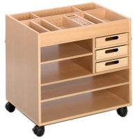 Atelierwagen in Buche, B 81 x H 76 x T 60 cm