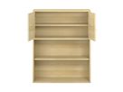 Pureo Türenschrank unten offen, Furnier
mit 2 Einlegeböden
B 100 x H 125 x T 42 cm