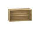 Pureo Regalschrank offen Furnier, B 100 x H 50 x T 42 cm