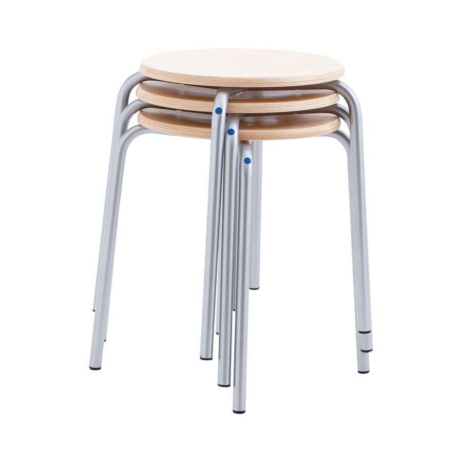 Stapelhocker mit Metallbeinen