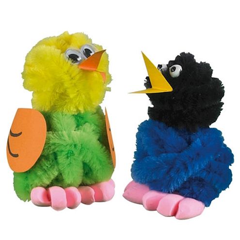 Biegeplüsch-Papagei