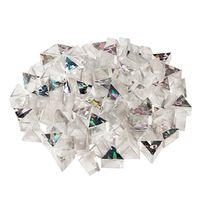 Glitzer-Prismo Dreiecksteine silber, ca. 100 Stk.