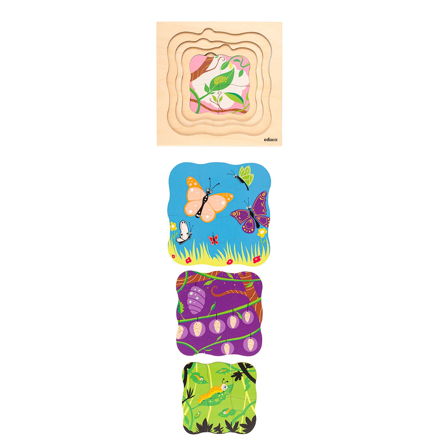 Lagenpuzzle Schmetterling 29 Teile