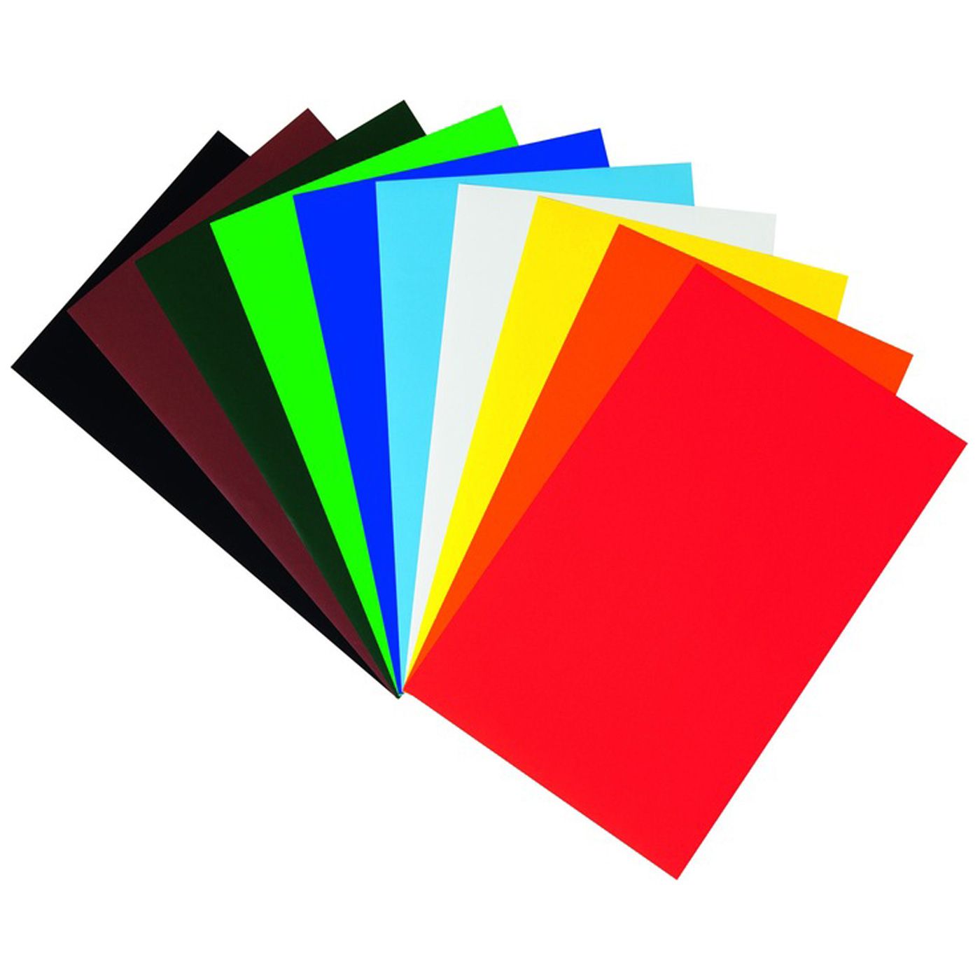 Glanzpapier gummiert 25 x 35 cm, 50 Blatt