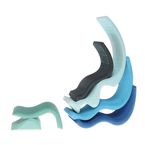Element Wasserwellen klein, 6teilig
