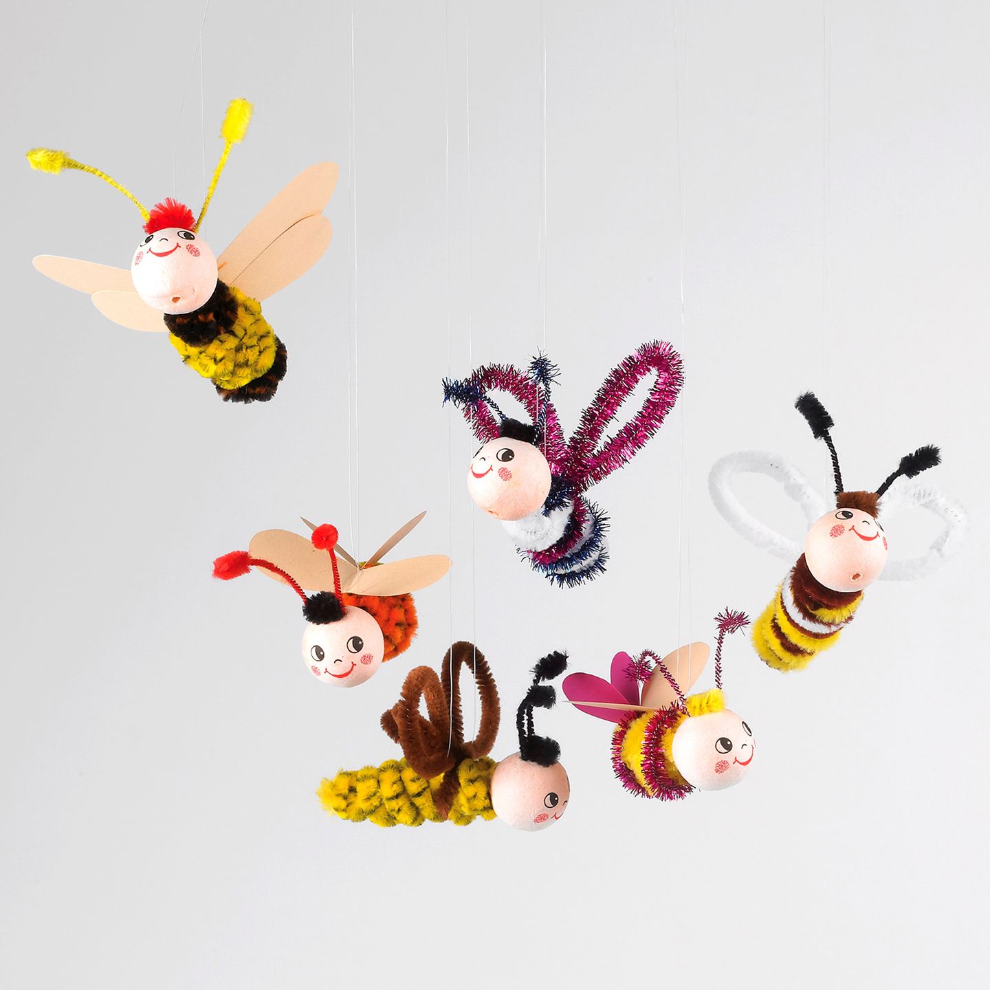 Pfeifenputzer metallic rot, 10 Stk. à 50 cm