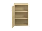 Pureo Türenschrank, Griff rechts, Scharnier links, Furnier mit 1 Einlegeboden B 50 x H 75 x T 42 cm
