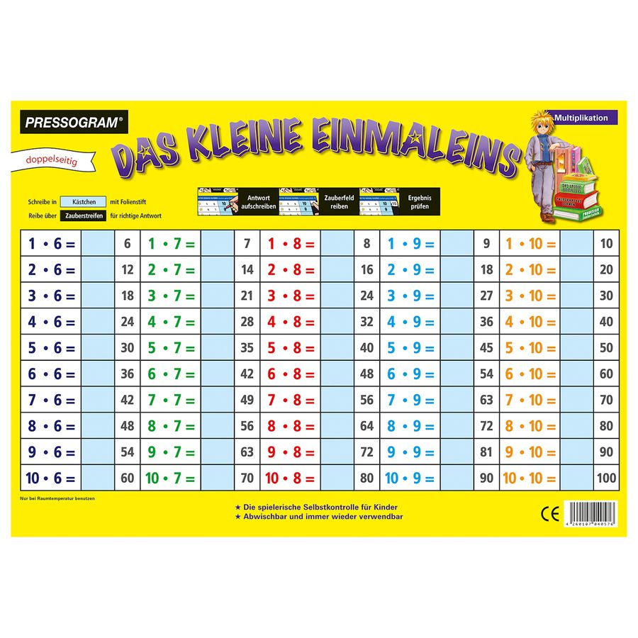 Zaubertafel Kleines 1x1