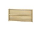 Wandbücherregal mit 2 Fächer, B 100 x H 50 x T 12,5 cm