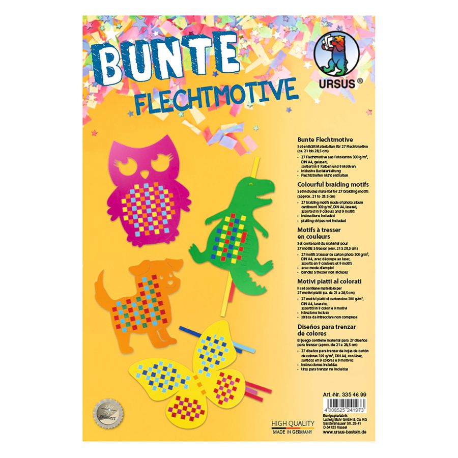 Bunte Flechtmotive, 27 Blatt