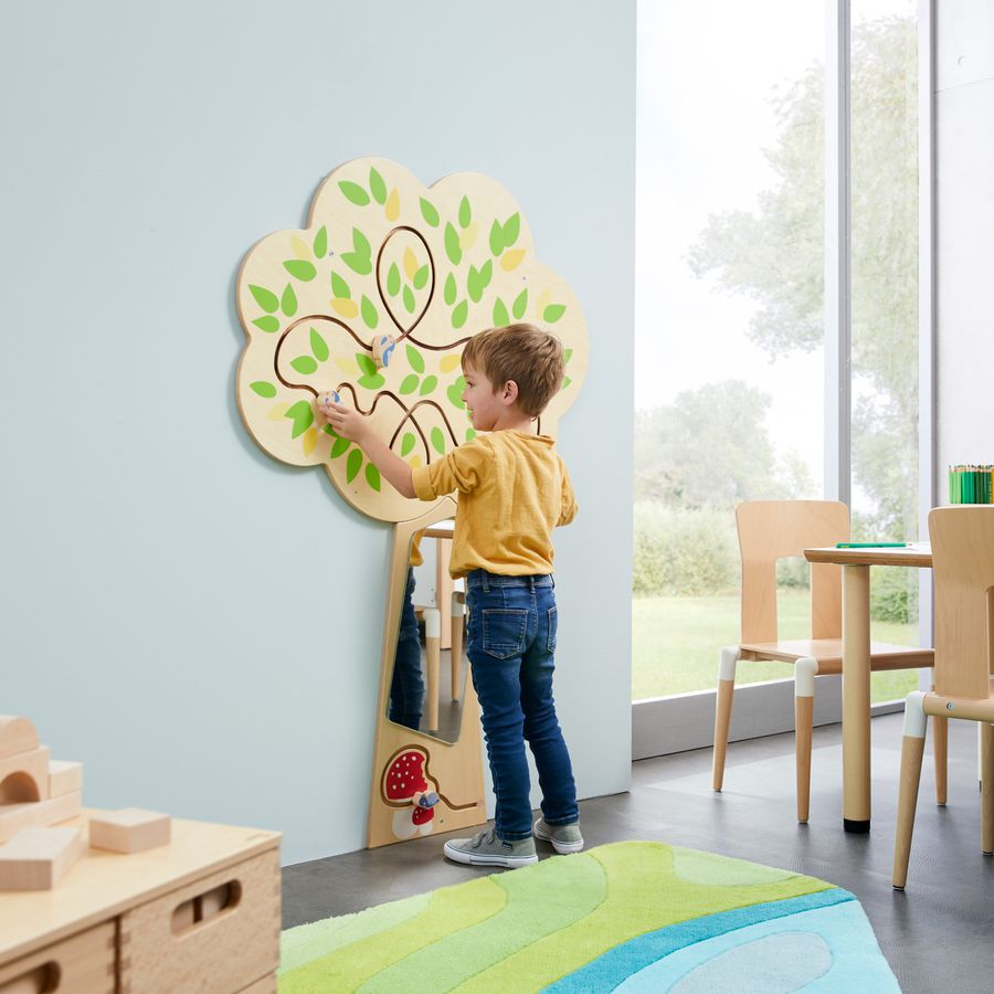 Applikation Baum mit Spiegel, B 91,8 x H 147,5 cm