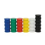 350.110.200 - Haft-Magnete farbsortiert 24 mm ø, 50-tlg