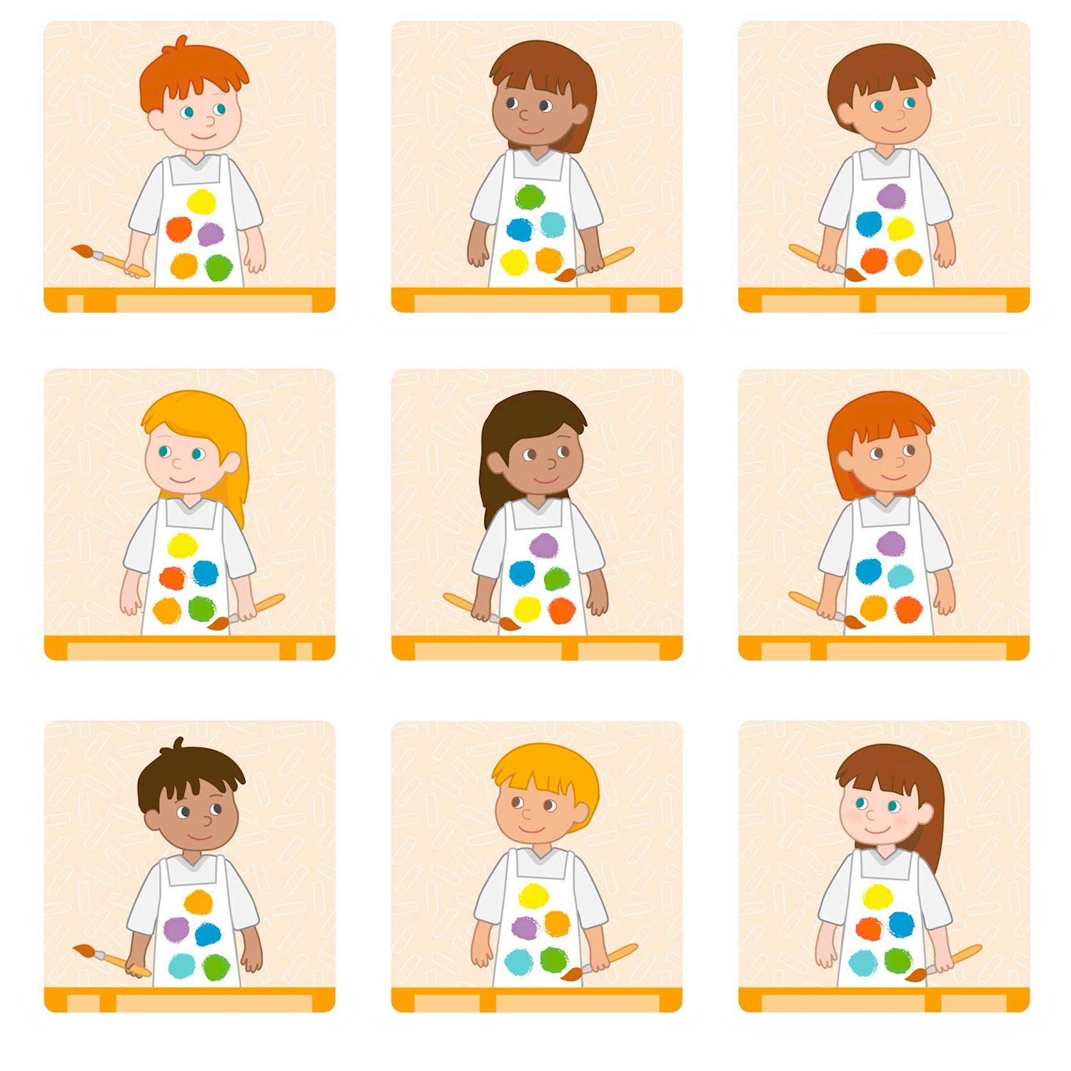 Lernspiel: Die Vorschulkinder