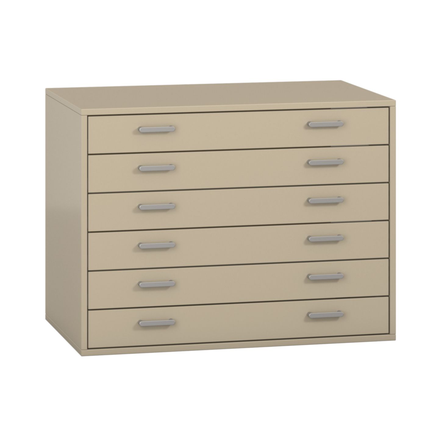 Pureo Papierschrank Dekor, mit 6 Schubkästen, B 100 x H 75 x T 60 cm