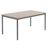 445.176.182.01 - Rechtecktisch MODO, B 160 x T 80 cm, Eiche geölt, Gestellfarbe RAL 7021 schwarzgrau