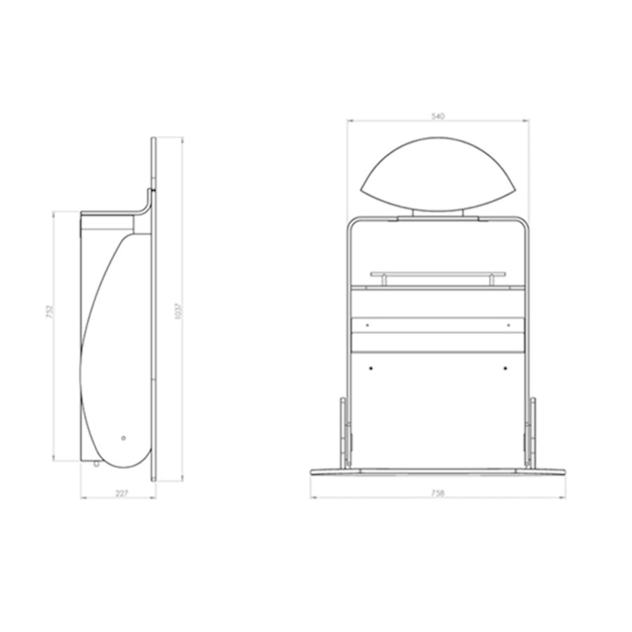 Wickel-Ei mit Kuppe gelb inkl. graue Wickelmatte