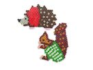Steckplatte Igel+Eichhörnchen, ca. 11,5 x 9 cm