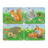 104.504.600 - Waldtiere, Mini Puzzles 4 Stk.