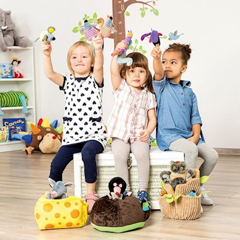 Handpuppe Eule 19 x 14 x 26 cm