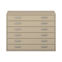 Pureo Papierschrank Dekor, mit 6 Schubkästen, B 100 x H 75 x T 60 cm