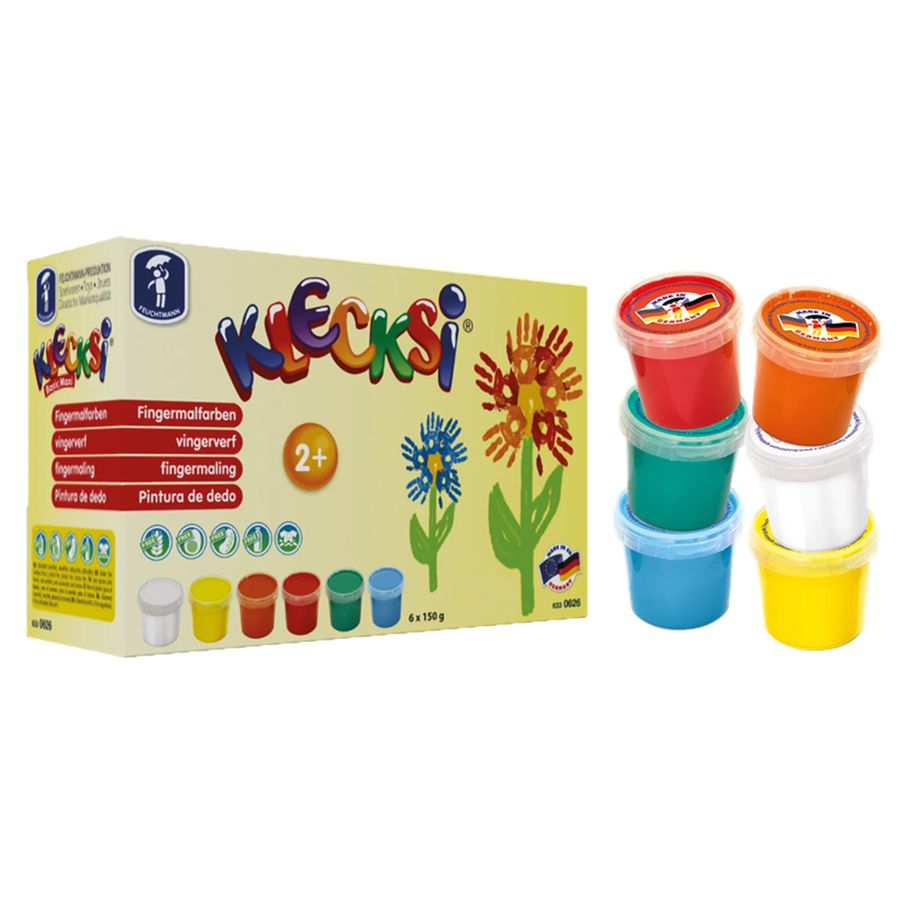 Fingermalfarben-Set Klecksi 6 x 150 g