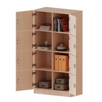 Schliessfachschrank mit 8 Schliessfächer, B 80 x H 154 x T 40 cm