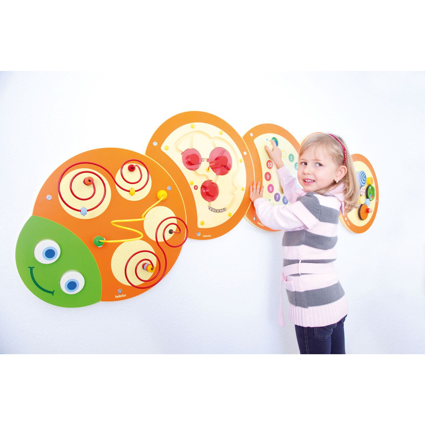 Wandspielobjekt Raupe Kopf