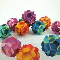 Papier-Blumenkugeln