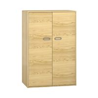 Pureo Doppeltürenschrank Furnier, mit 3 Einlegeböden, B 100 x H 150 x T 60 cm