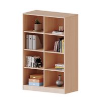 Regal mit Sockel und Mittelwand, 6 Einlegeböden, B 120 x H 154 x T 40 cm