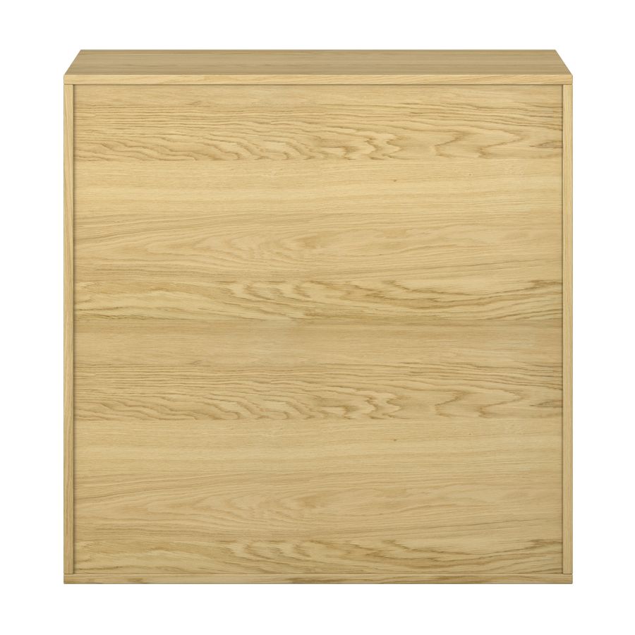 Pureo Regalschrank offen Furnier, mit 2 Einlegeböden, B 100 x H 100 x T 60 cm