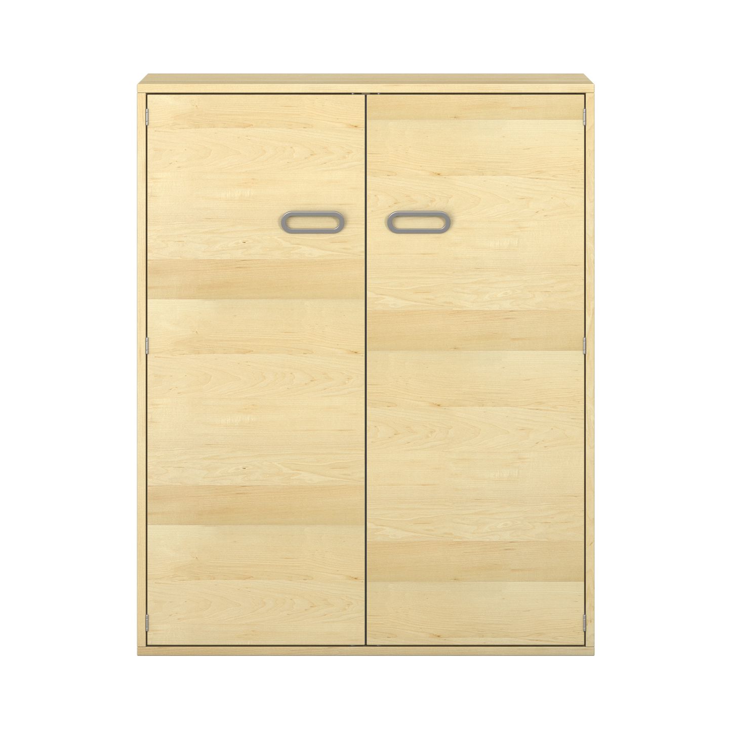 Pureo Doppeltürenschrank Furnier, 1 Mittelwand, B 100 x H 125 x T 42 cm