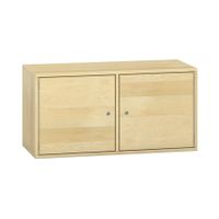 Pureo Eigentumsschrank mit 2 abschliessbaren Fächer, Furnier
mit 2 Einlegeböden und Mittelwand
B 100 x H 50 x T 42 cm