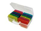 Farb-Boxen im Koffer bunt transparent, 13-tlg