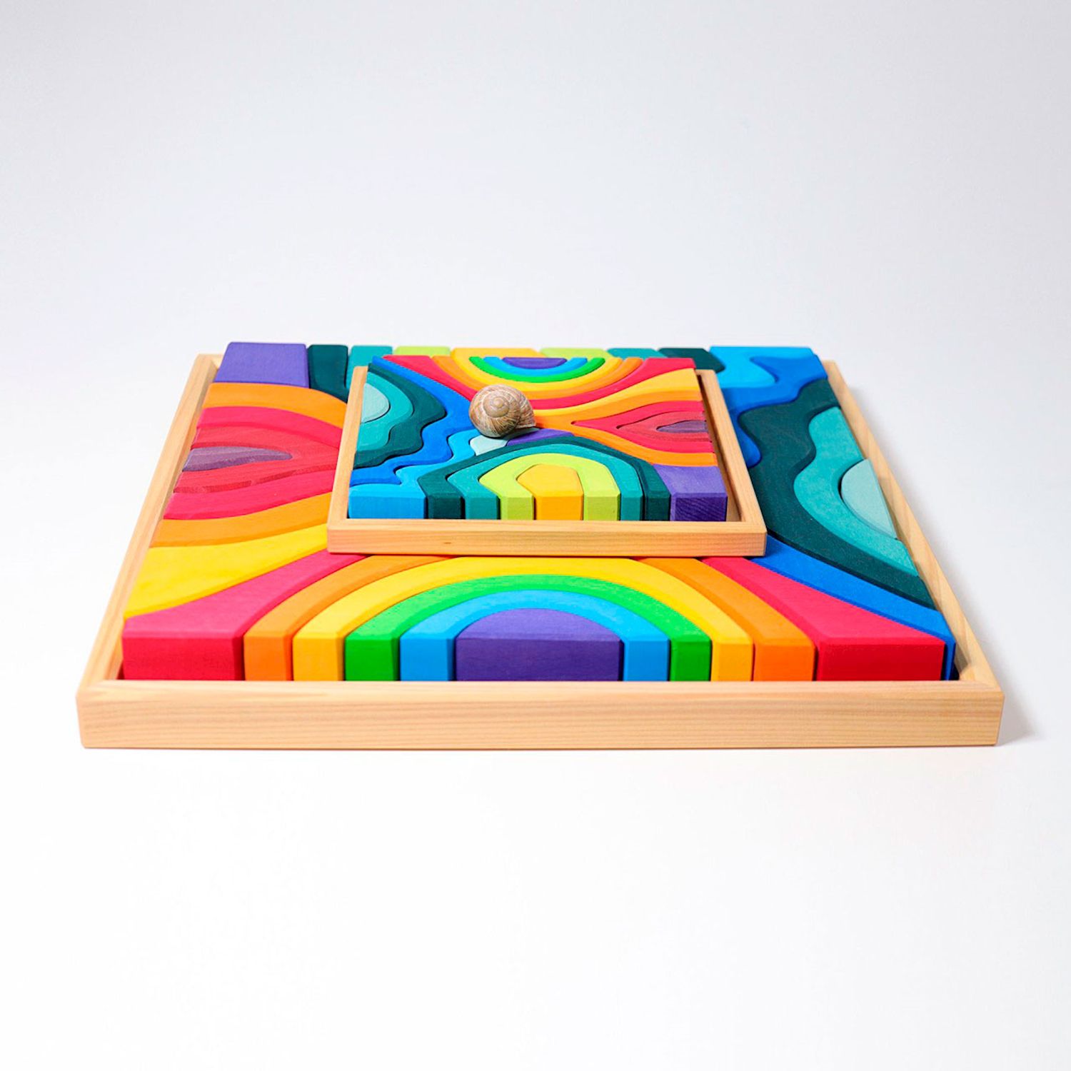 Vier Elemente Baukasten gross 46 x 47 x 6 cm, 23 Teile
