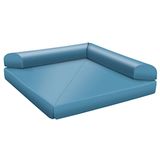 444.023.841K - Dreieck-Klappmatte mit Kunstlederbezug, B 180 x H 20/40 x T 180 cm