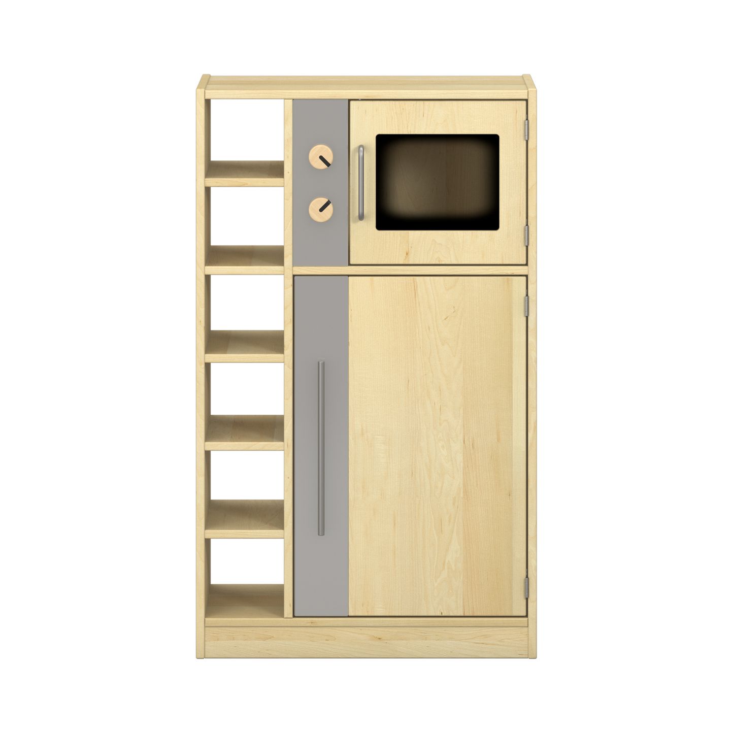 Hochschrank mit Kühlschrank und Mikrowelle Lara